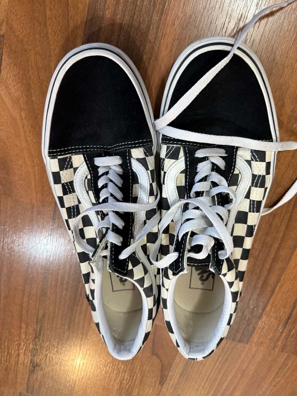 Vans Old Skool Size 8.5 Men 10.0 Women Black White Checkered